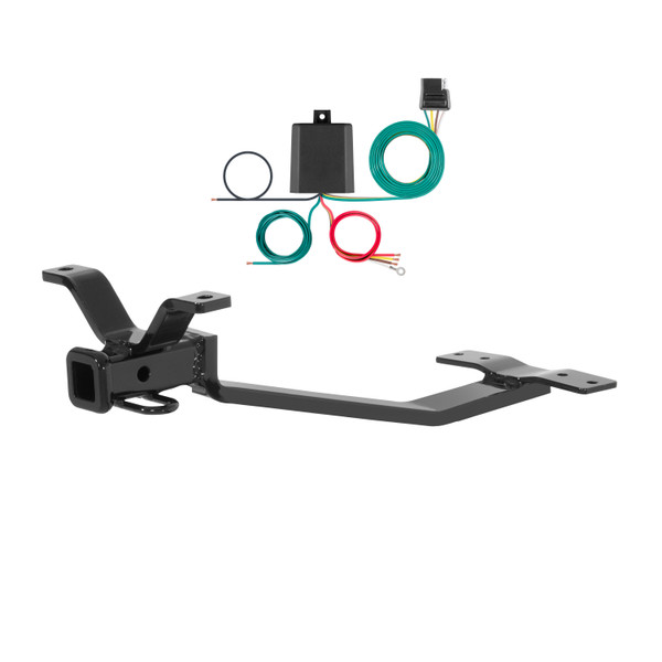 75 - 87 Isuzu XJ6 Sedan Curt 1-1/4", Class 1 Trailer Tow Hitch + 4-flat Wiring Kit 11733 - CURT