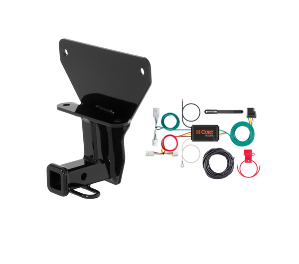 2014 Infiniti Q60 Coupe Curt 1-1/4", Class 1 Trailer Tow Hitch + 4-flat Wiring Kit 11493 - CURT