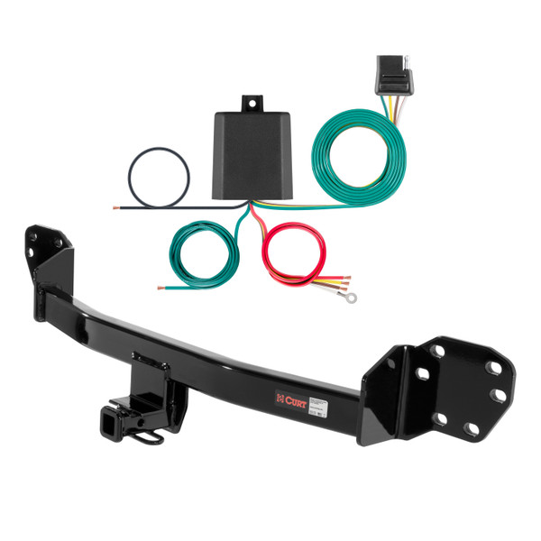 14 - 19 Infiniti Q70 Curt 1-1/4", Class 1 Trailer Tow Hitch + 4-flat Wiring Kit 11111 - CURT