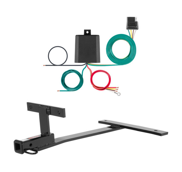 2004 - 2005 BMW 545i Curt 1-1/4", Class 1 Trailer Tow Hitch + 4-flat Wiring Kit 11498 - CURT