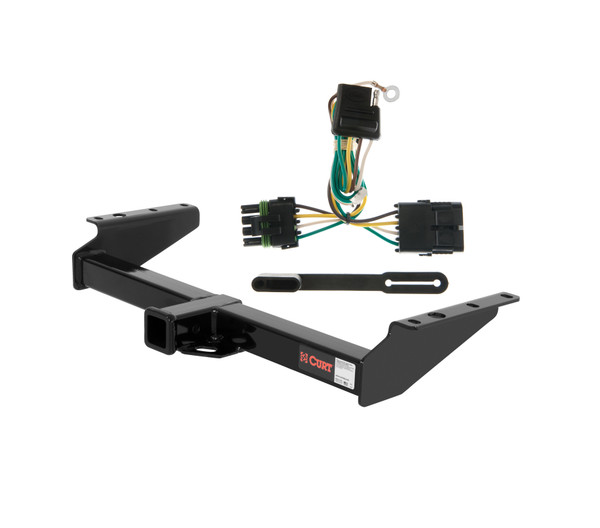 99 - 00 Cadillac Escalade Curt 2", Class 3 Trailer Tow Hitch + 4-flat Wiring Kit 13029 - CURT