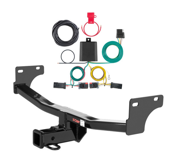 2017 Jeep Compass Curt 2", Class 3 Trailer Tow Hitch + 4-flat Wiring Kit 13081 - CURT