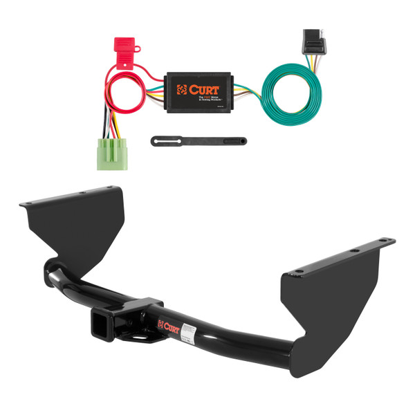99 - 04 Jeep Grand Cherokee Curt 2", Class 3 Trailer Tow Hitch + 4-flat Wiring Kit 13051 - CURT
