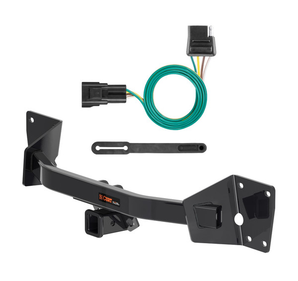 2020 - 2025 Cadillac XT6 Curt 2", Class 3 Trailer Tow Hitch + 4-flat Wiring Kit 13482 - CURT