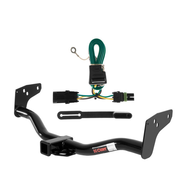 1985 - 1997 Chevrolet S10 Curt 2", Class 3 Trailer Tow Hitch + 4-flat Wiring Kit 13132 - CURT