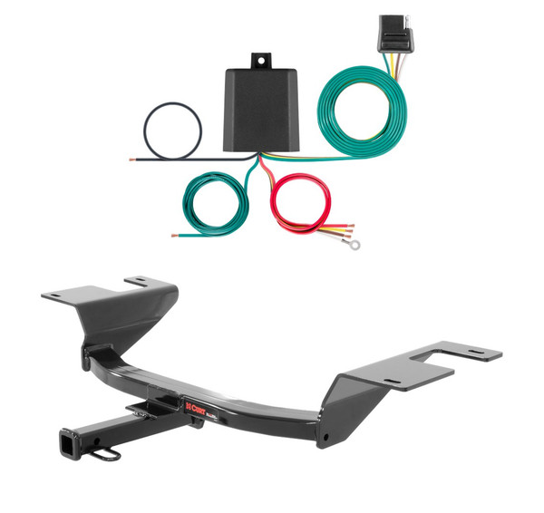 2016 - 2019 Buick Cascada Curt 1-1/4", Class 1 Trailer Tow Hitch + 4-flat Wiring Kit 11441 - CURT
