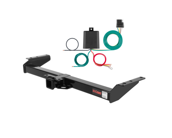 00 - 02 Chevrolet Suburban Curt 2", Class 3 Trailer Tow Hitch + 4-flat Wiring Kit 13402 - CURT