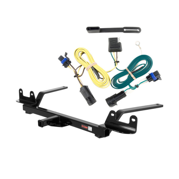 04 - 07 Chevrolet Malibu Sedan Curt 1-1/4", Class 2 Trailer Tow Hitch + 4-flat Wiring Kit 12272 - CURT