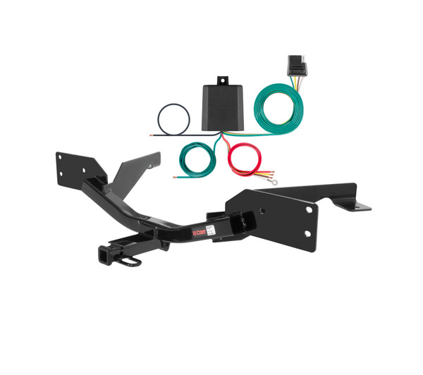 00 - 07 Chevrolet Monte Carlo Excluding SS appearance package Curt 1-1/4", Class 2 Trailer Tow Hitch + 4-flat Wiring Kit 12028 - CURT