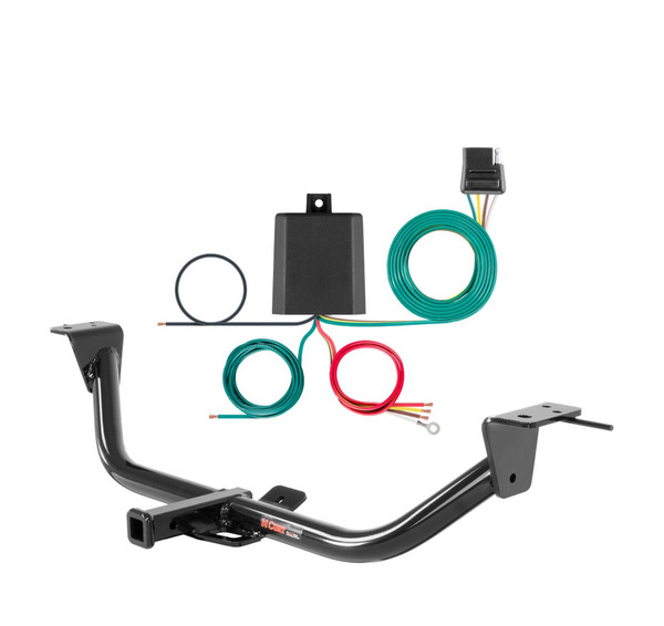 2014 - 2020 Kia Cadenza Curt 1-1/4", Class 2 Trailer Tow Hitch + 4-flat Wiring Kit 12118 - CURT