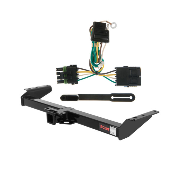 00 Chevrolet Tahoe New body style, 4.8L or 5.3L Curt 2", Class 3 Trailer Tow Hitch + 4-flat Wiring Kit 13402 - CURT