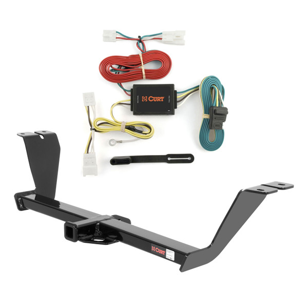 2009 Kia Optima Curt 1-1/4", Class 1 Trailer Tow Hitch + 4-flat Wiring Kit 11351 - CURT