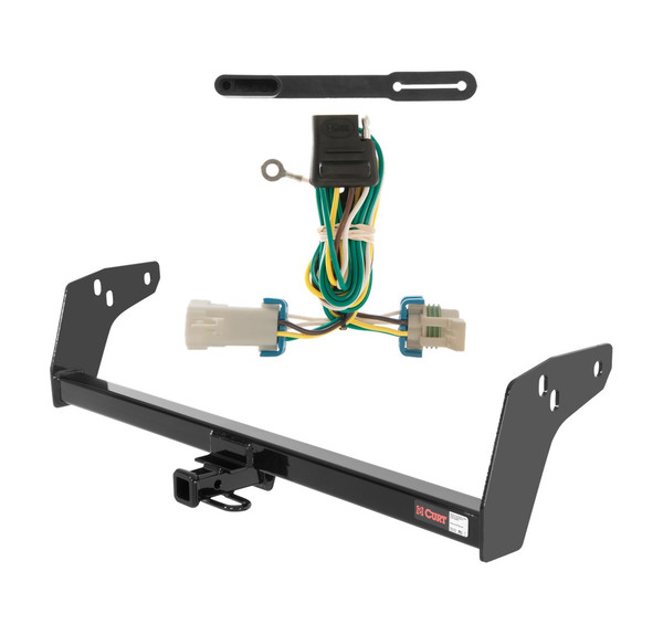 1998 - 2004 Chevrolet S10 Curt 1-1/4", Class 2 Trailer Tow Hitch + 4-flat Wiring Kit 12011 - CURT