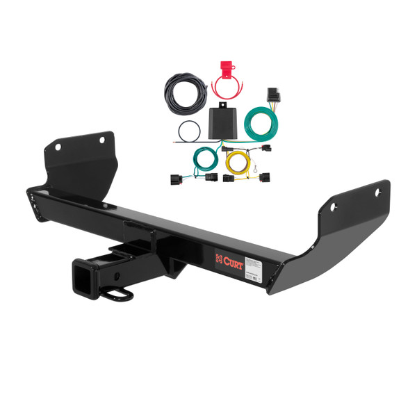 2022 Jeep Grand Cherokee WK Curt 2", Class 3 Trailer Tow Hitch + 4-flat Wiring Kit 13065 - CURT