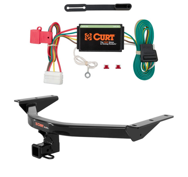 2014 - 2020 Acura MDX Curt 2", Class 3 Trailer Tow Hitch + 4-flat Wiring Kit 13146 - CURT