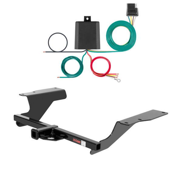 2004 - 2005 Acura TSX Sedan Curt 1-1/4", Class 1 Trailer Tow Hitch + 4-flat Wiring Kit 11455 - CURT