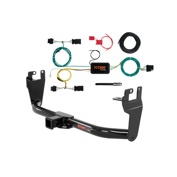 15 - 23 Jeep Renegade Curt 2", Class 3 Trailer Tow Hitch + 4-flat Wiring Kit 13269 - CURT