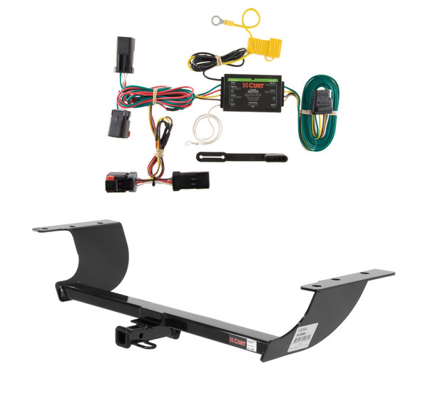 2011 - 2014 Chrysler 300C Curt 1-1/4", Class 2 Trailer Tow Hitch + 4-flat Wiring Kit 12064 - CURT