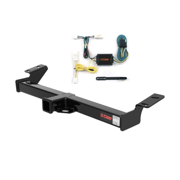 96 - 00 Toyota RAV4 Curt 2", Class 3 Trailer Tow Hitch + 4-flat Wiring Kit 13524 - CURT