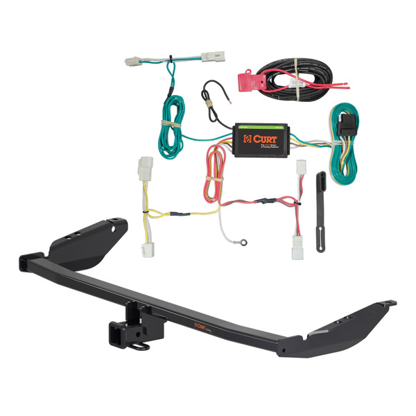 15 - 20 Toyota Sienna Curt 2", Class 3 Trailer Tow Hitch + 4-flat Wiring Kit 13343 - CURT