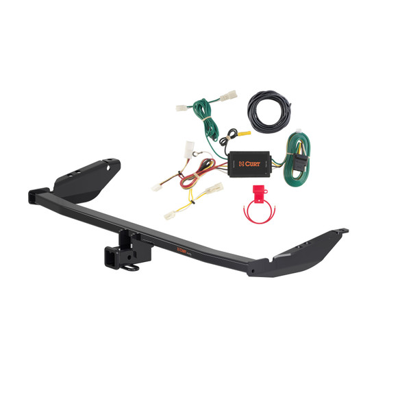 11 - 14 Toyota Sienna Curt 2", Class 3 Trailer Tow Hitch + 4-flat Wiring Kit 13343 - CURT