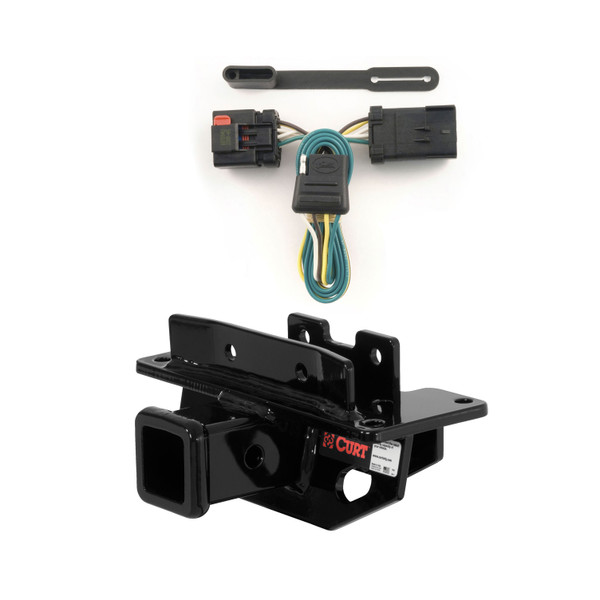 2007 - 2009 Chrysler Aspen Curt 2", Class 3 Trailer Tow Hitch + 4-flat Wiring Kit 13072 - CURT