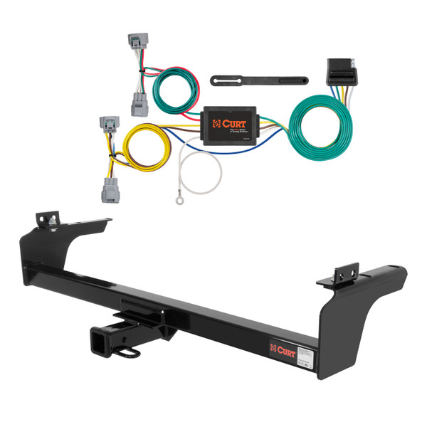 93 - 98 Toyota T100 4WD Curt 2", Class 3 Trailer Tow Hitch + 4-flat Wiring Kit 13045 - CURT