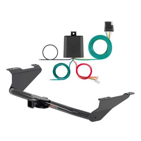 17 - 19 Chrysler Voyager Curt 2", Class 3 Trailer Tow Hitch + 4-flat Wiring Kit 13383 - CURT