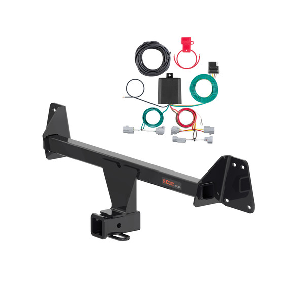 22 - 24 Toyota Corolla Cross Without LED Tailights Curt 2", Class 1 Trailer Tow Hitch + 4-flat Wiring Kit 11637 - CURT