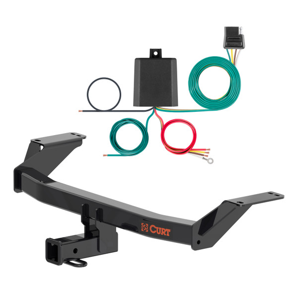 23 - 24 Toyota Crown Curt 2", Class 3 Trailer Tow Hitch + 4-flat Wiring Kit 13582 - CURT