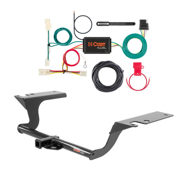 2016 - 2020 Kia Optima Curt 1-1/4", Class 1 Trailer Tow Hitch + 4-flat Wiring Kit 11402 - CURT