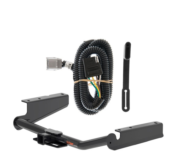 2020 - 2026 Toyota Highlander Excluding XSE Curt 2", Class 3 Trailer Tow Hitch + 4-flat Wiring Kit 13460 - CURT