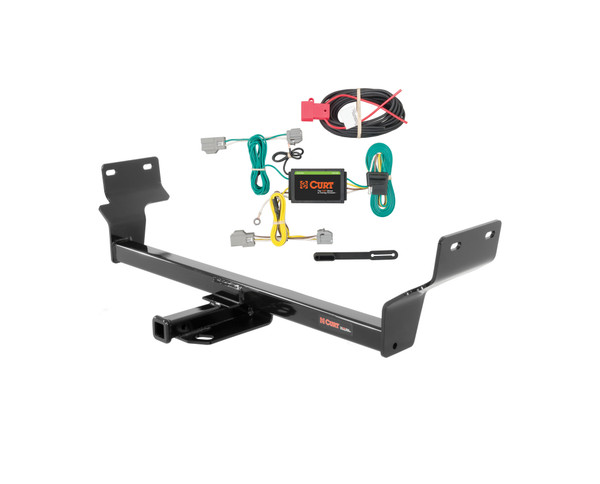 15 - 17 Chrysler 200 Curt 1-1/4", Class 1 Trailer Tow Hitch + 4-flat Wiring Kit 11403 - CURT