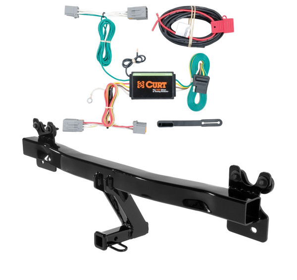 2011 - 2018 Volvo S60 Curt 1-1/4", Class 2 Trailer Tow Hitch + 4-flat Wiring Kit 12066 - CURT