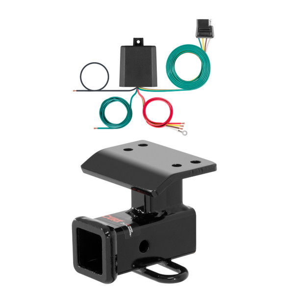 09 - 11 Volkswagen Tiguan Curt 2", Class 3 Trailer Tow Hitch + 4-flat Wiring Kit 13133 - CURT