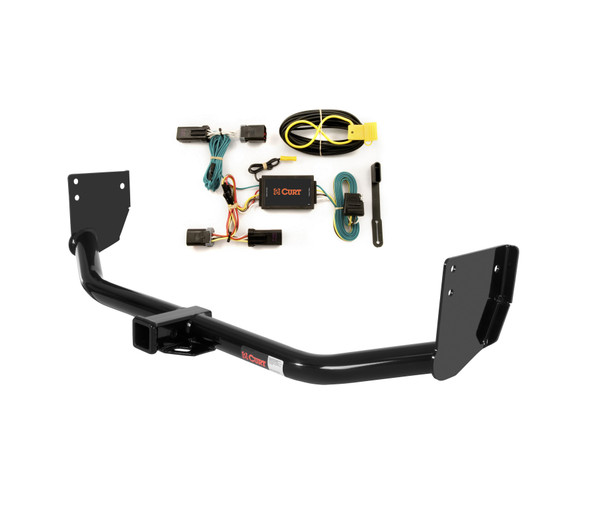 07 - 09 Chrysler Aspen Curt 2", Class 3 Trailer Tow Hitch + 4-flat Wiring Kit 13296-1 - CURT