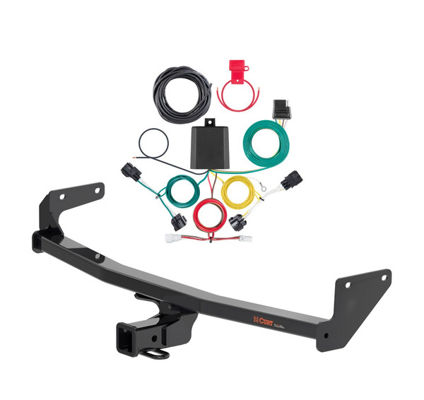 2023 - 2026 Kia Niro Curt 2", Class 3 Trailer Tow Hitch + 4-flat Wiring Kit 13531 - CURT
