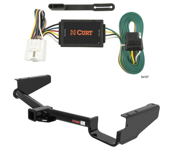 2004 - 2007 Toyota Highlander Curt 2", Class 3 Trailer Tow Hitch + 4-flat Wiring Kit 13530 - CURT