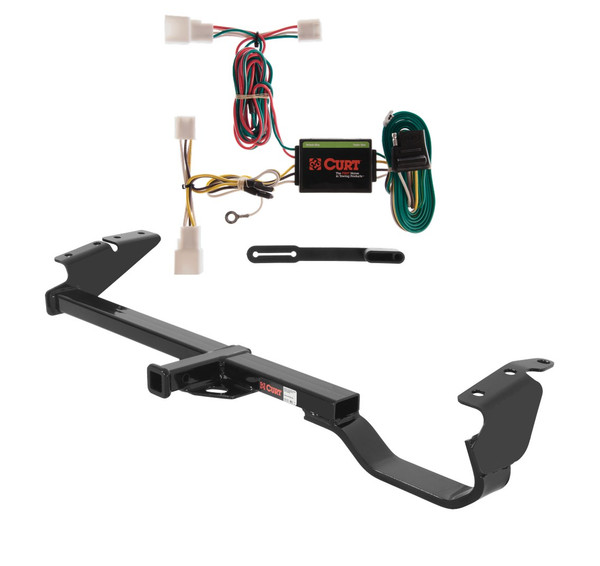 2002 - 2006 Toyota Camry Curt 1-1/4", Class 2 Trailer Tow Hitch + 4-flat Wiring Kit 12339 - CURT