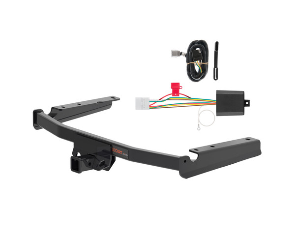 20 - 24 Toyota Highlander Curt 2", Class 3 Trailer Tow Hitch + 4-flat Wiring Kit 13453-2 - CURT
