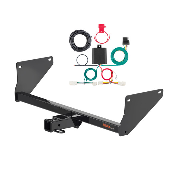 19 - 24 Toyota RAV4 Curt 2", Class 3 Trailer Tow Hitch + 4-flat Wiring Kit 13615 - CURT