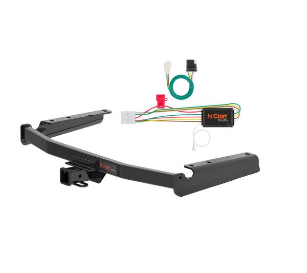 14 - 19 Toyota Highlander Curt 2", Class 3 Trailer Tow Hitch + 4-flat Wiring Kit 13394 - CURT