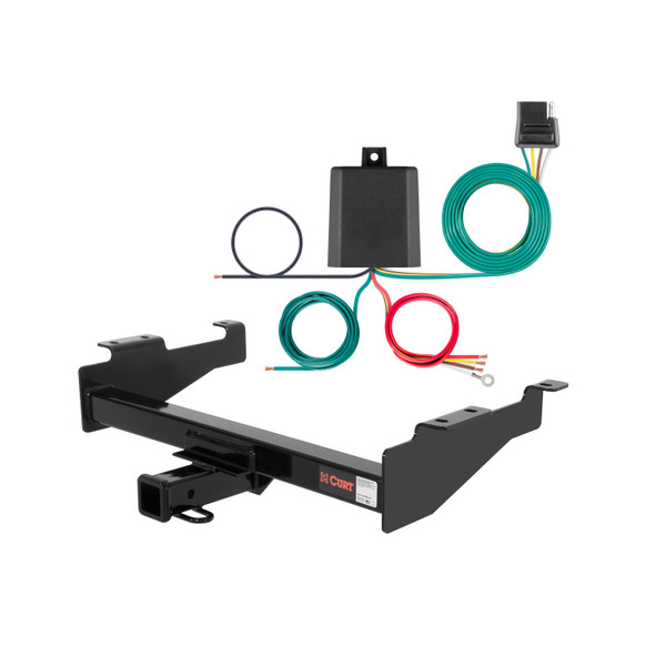 86 - 97 Ford Aerostar Curt 2", Class 3 Trailer Tow Hitch + 4-flat Wiring Kit 13032 - CURT