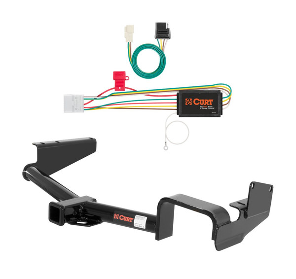 2008 - 2013 Toyota Highlander Curt 2", Class 3 Trailer Tow Hitch + 4-flat Wiring Kit 13534 - CURT