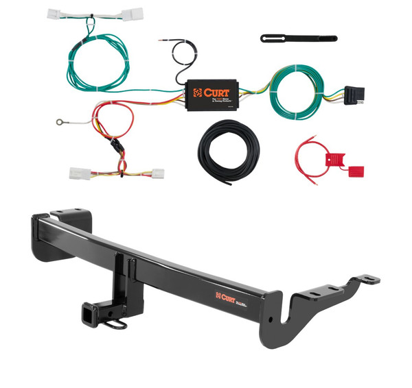 2017 - 2018 Toyota Corolla iM Curt 1-1/4", Class 1 Trailer Tow Hitch + 4-flat Wiring Kit 11420 - CURT