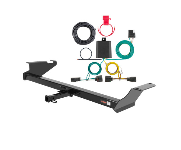 11 - 16 Chrysler Town & Country Curt 1-1/4", Class 2 Trailer Tow Hitch + 4-flat Wiring Kit 12264 - CURT