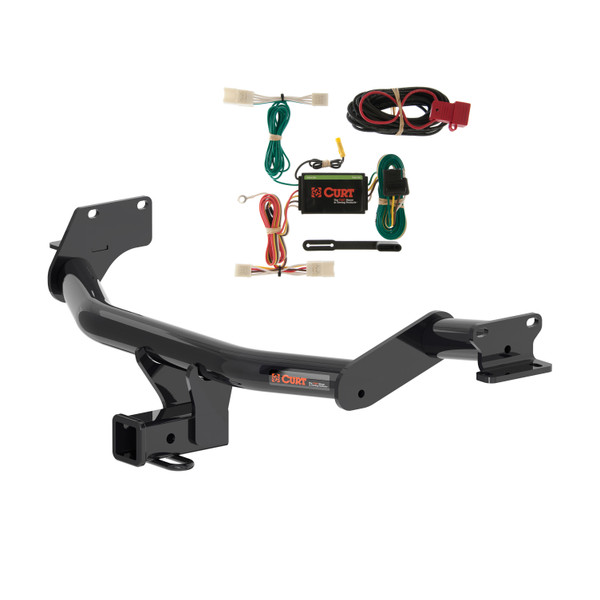 01 - 03 Toyota Highlander Curt 2", Class 3 Trailer Tow Hitch + 4-flat Wiring Kit 13429 - CURT