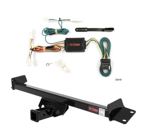 1998 - 2003 Toyota Sienna Curt 2", Class 3 Trailer Tow Hitch + 4-flat Wiring Kit 13511 - CURT