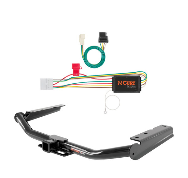 2014 - 2019 Toyota Highlander Curt 2", Class 3 Trailer Tow Hitch + 4-flat Wiring Kit 13200 - CURT