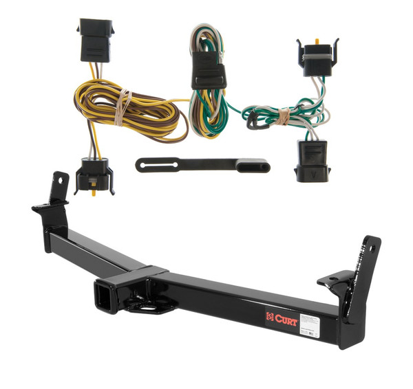 2001 - 2003 Ford Explorer Sport Curt 2", Class 3 Trailer Tow Hitch + 4-flat Wiring Kit 13033 - CURT